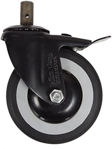 Plasto 150 mm Moving Furniture Castor Pillar Wheel With Brakes 176 Load Capacity