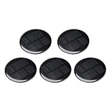 uxcell 5Pcs 4V 80mA Poly Mini Round Solar Cell Panel Module DIY for Light Toys Charger 73mm Diameter