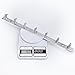 HOMEIDEAS Coat Hook Rack Wall Mounted 19-Inch SUS304 Stainless Steel Brushed Nickel Towel and Key Hook Rail 7 Hooks