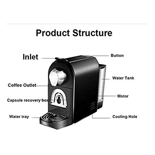JJSFJH Kaffeemaschine, Kapsel Kaffeemaschine, Espressomaschine, Multi-Kapsel Kaffeemaschine, Haus im italienischen Stil… – Bild 7