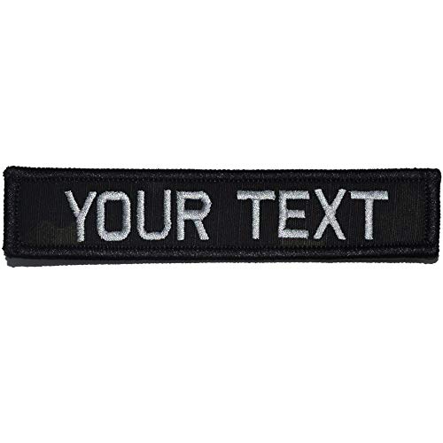 Customizable Text 1x5 Patch w/Hook Fastenerâ€“ Morale Patch (Multicam Black)