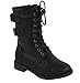 Lucky Top Girls Faux Leather Combat Boots