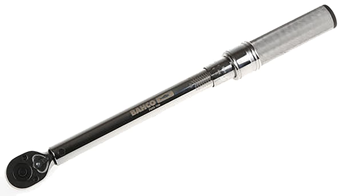 Bahco 7455-100 Metric/Imperial Mechanical Torque Wrench, Silver, 3/8-Inch, 20-100 nm