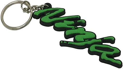 Itali 1pcs Ninja Green Color Rubber PVC Soft Keyring Key Ring Super Bike Moto Motorbike Fit Use For Kawasaki Biker Japan Fan Rider