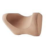 Slypnos 3D Car Neck Support Travel Pillow Ergonomic Contoured Memory Foam Neck Cushion Neck Pillow for Airplanes Bus Train Passenger Seat Office Chair Headrest, Adjustable Strap Washable Cover, Brown