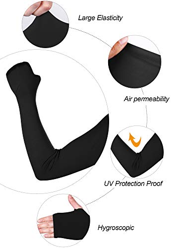 image for BBTO UV Protection Anti UV Cooling Shawl Arm Sleeves Sun Protector wit