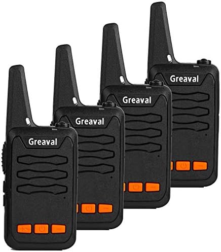 Greaval Long Range Walkie Talkie 16-Channel 2 Way Radio with Large LED Flash (Pack of 4)