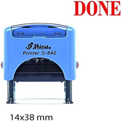 DONE Shiny Self Inking Rubber Stamp Office Stationary