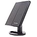 EmaxDesign Vanity Mirror 21 LED lighted Makeup Mirror With Magnification Trifold Touch Screen, USB Charging 180°Free Rotation Table Countertop Cosmetic Mirror (BLACK)