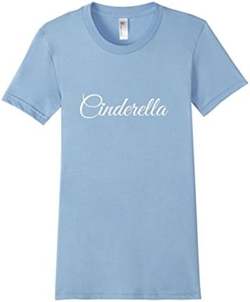 CINDERELLA T-Shirt Little Heart Detail ROMANTIC SHIRT - Female XL - Baby Blue