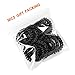 Spiral Hair Ties 12pcs No Crease Elastic Ponytail Holders Hair Ring Phone Cord Traceless Hair Rubber Bands Suitable for All Hair Types Black color