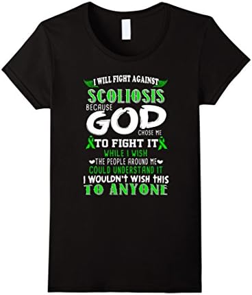 Women's Scoliosis Awareness T Shirt For Women/ Men - Scoliosis shirt Medium Black