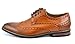Bruno HOMME MODA ITALY PRINCE Men's Classic Modern Oxford Wingtip Lace Dress Shoes,PRINCE-3-BROWN,10 D(M) US