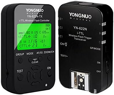 YFY YONGNUO YN-622N-KIT YN622N-KIT Professional Wireless i-TTL Flash Trigger Kit with LED Screen for Nikon including 1X YN622N-TX Controller and 1X YN622 N Transceiver
