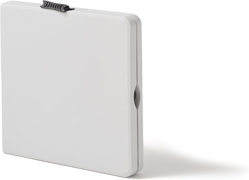 - Mesa Plegable Portátil Multifuncional, 122x60x58/74/90cm, Blanco
