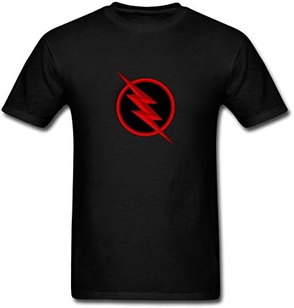TEZHONGYIYONG Men's Zoom Reverse Flash Logo T-Shirt S ColorName Short Sleeve