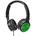 Amazon Basics Lightweight On-Ear Wired Headphones, Green