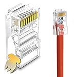 100-PCS-Cat6-RJ45-Ends-RJ45-Connector-Cat6-Cat5e-Cat5-RJ45-Connector-Ethernet-Cable-Crimp-Connectors-UTP-Network-Plug-for-Solid-Wire-and-Standard-Cable-Transparent100-Pack