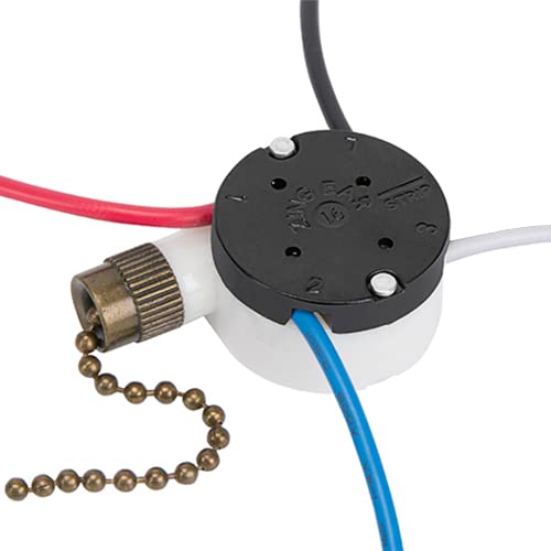 Ceiling Fan Switch Zing Ear ZE-208s E89885 3 Speed