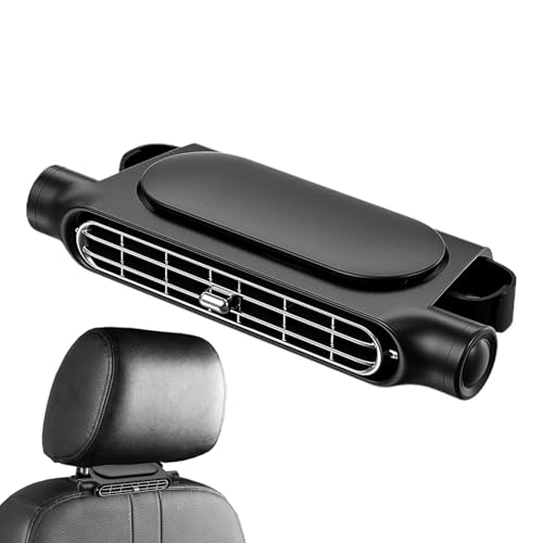 USB Car Seat Cooling Fan, Portable Car Seat Fan, USB Powered Adjustable Backseat Cooling, Truck, SUV, Efficient Car Fan for Rear Seat (Black)