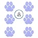 SlipX Solutions Adhesive Paw Print Bath Treads Add Non-Slip Traction to Tubs, Showers, Pools, Boats, Stairs & More (6 Pieces, Reliable Grip, Purple)