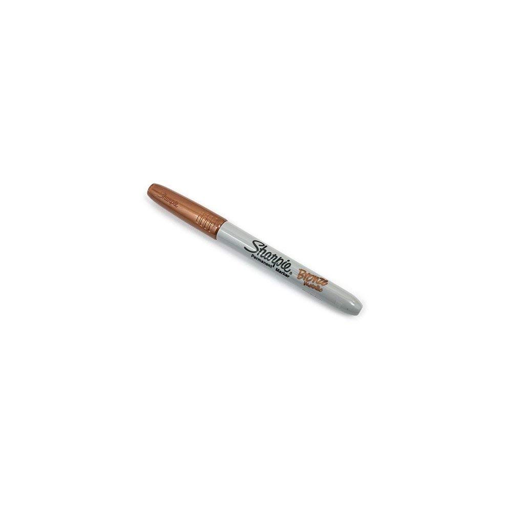 Sharpie Fine Tip Metallic Permanent Marker - Bronze (Pack of 12)