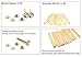 EricX Light 3.2 inch Cross Wooden Candle Wicks, 20 Sets, Wood Candle Wicks for Candle Making, Candle DIY
