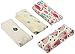 Blue Panda Pencil Bags- Set of 4 Pencil Pouch Organizers for Home and Office, Ideal for Students, Travel Cosmetic Makeup Bag for Women, 4 Designs, 8 x 3.5 x 1 Inches