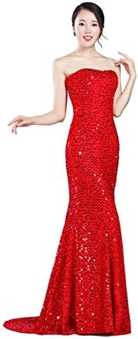 zeeber Squined Mermaid Tail Long Evening Dresses for Women Wormal Party Weddings Guest ¡­
