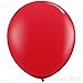 AFTERLOON® Biodegradable Balloons 6 pcs 36 Inch Pear Shaped Giant Extra Large Red, Thickened Strong Natural Latex Jumbo XL Big Helium Float, for Baby Shower Gender Reveal Birthday Party Decorations