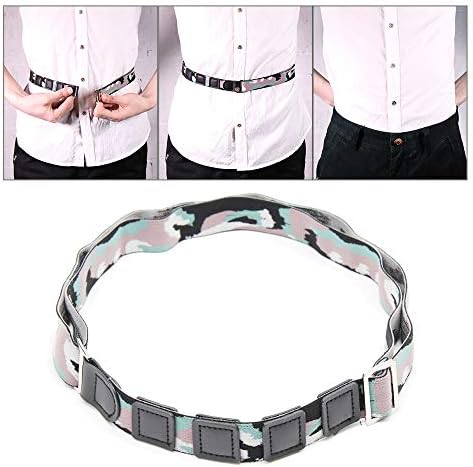 Milylove Mens Shirt Stay Black Tuck It Belt Non-slip Wrinkle Bandage Super Belt for Formal