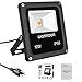 RosyMyth Outdoor LED Flood Light, 10W Warm White 3200K Waterproof Security Lights with US 3-Plug for Garden,Scenic Spot,Hotel