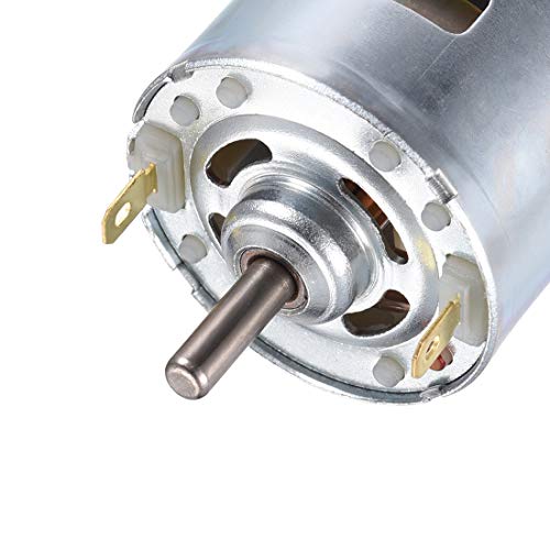sourcing map Mikro DC-Motor 12V 4500 U/MIN 0,5A Magnetische Doppelwelle für RC Schiff Hobby – Bild 3