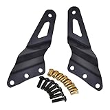 Omotor For 99-06 Chevy Silverado/GMC Sierra Steel Metal Upper Roof Windshield Mounting Brackets for 54 Inch Curved Led Work Light Bar SUV Offroad Lighting