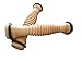 2 Wooden Foot Roller Reflexology Massager Tool Set of 2
