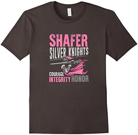 Men's Shafer Silver Knight Courage Integrity Honor TShirt Small Asphalt