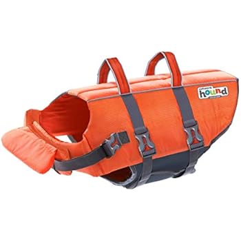 Outward Hound Dog Life Jacket Ripstop Life Jacket for Dog, Extra Large, Orange