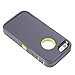Lordther iPhone SE Case, [ShieldOn Series] [Military Grade Drop Test] Hybrid Synthetic Rubber TPU Covers with [Screen Protector] Only for iPhone SE 5SE 5 5s (Grey Green)