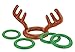 Kovot Two-Player Inflatable Reindeer Ring Toss Game - Game Rules Included (2 Antlers 8 Rings)
