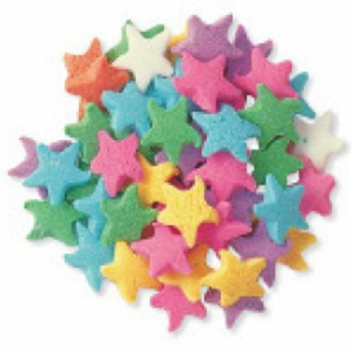 Dress My Cupcake DMC27293 Decorating Edible Cake and Cookie Confetti Sprinkles, Pastel Stars, 2.4-Ounce