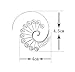 Zealmer Spiral Hoop Earrings Set Vintage Tribal Swirl Earrings for Women 3 Pairs/Set Silver