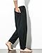 Banana Bucket Men’s Casual Baggy Pants Drawstring Cotton Loose Harem Pants Black