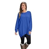 Orangeskycn Loose Women Long Sleeve Tunic Top Ladies Pullover Blouse Shirt