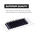 TDANCE Lash Extension Matte Black Eyelash Extension C CC D DD J B L Curl Volume & Classic Lash Extensions 0.03-0.18mm Thickness Professional Salon Use(0.18-DD,14-19 mm)