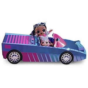 LOL Surprise Dance Machine Car with Exclusive Doll, Surprise Pool, Dance Floor & Magic Blacklight - Multicolour Doll Car…