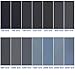 Sandpapers 120 to 3000 Assortments, Topsma 42 PCS Sand Paper Sheets for Wood Furniture Finishing, Metal Sanding and Automotive Polishing, 9 x 3.6 Inches Grit Wet Dry Sand Paper Sheets