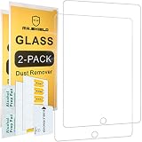 [2-Pack]-Mr.Shield for iPad 9.7" 2017/ iPad Pro 9.7 Inch/iPad Air/iPad Air 2 [Tempered Glass] Screen Protector [0.3mm Ultra Thin 9H Hardness 2.5D Round Edge] with Lifetime Replacement