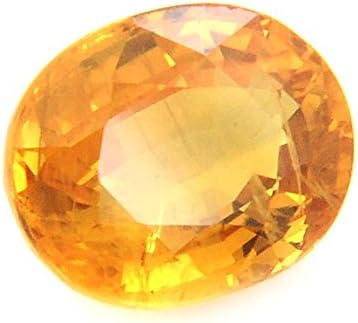 Untreated Loose Very Earth Mined Yellow Sapphire Stone 3.6 Carat by Gemselect