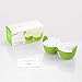 Egg Poacher, Cozzine Egg Cooker Silicone Egg Poaching Cups with Ring Standers, NonStick Boiled Egg Maker For Microwave or Stovetop Egg Cooking, BPA Free