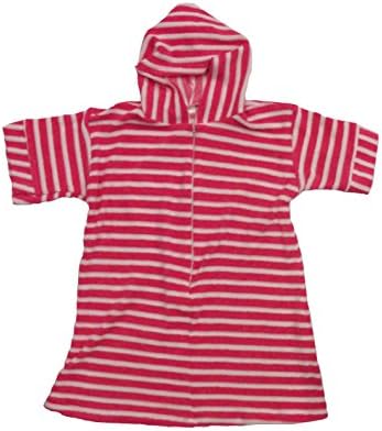 GL Knitted Terry Cloth Children's Bath Robe, Dark Pink Size 2